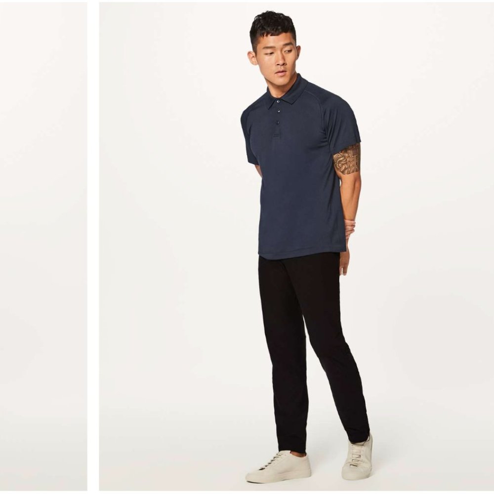 Men 33W Lululemon Black Dress Pants ABC Classic-Fit Trousers